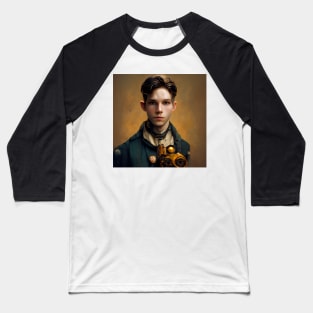 steampunk painting of a young man Baseball T-Shirt